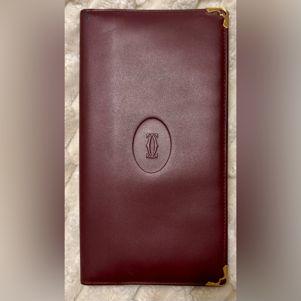 *Sold* Cartier Must de Long Wallet Bordeaux Leather